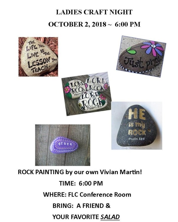 Ladies October 2018 craft night