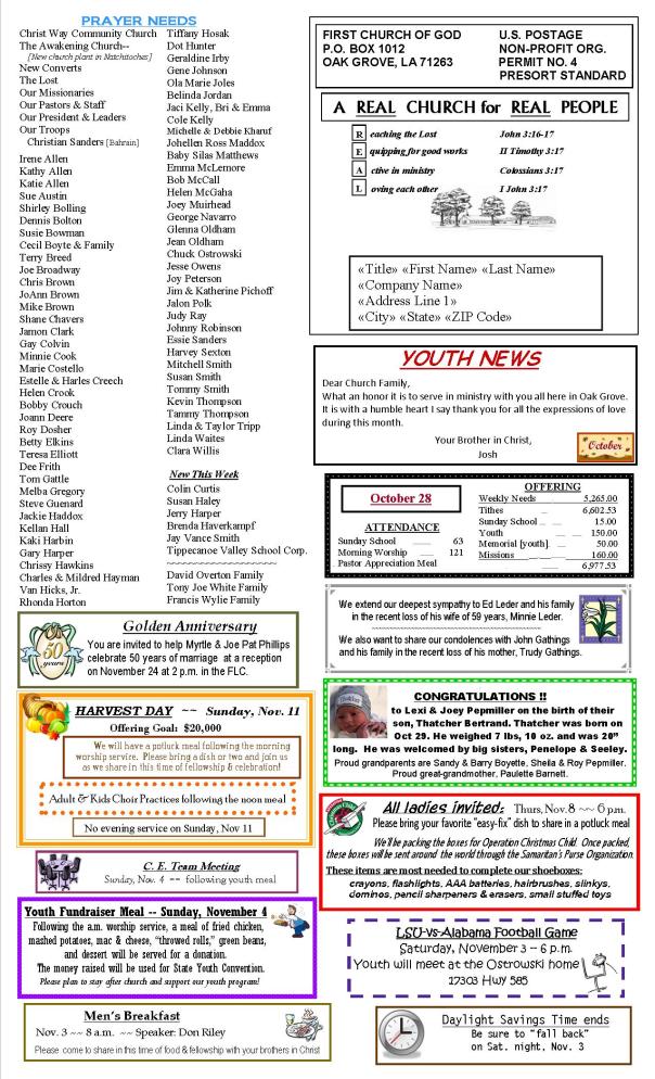 oct PUBLISHER NEWSLETTER