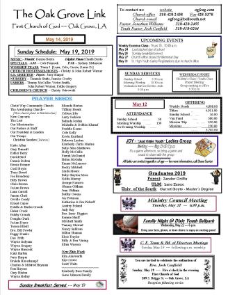 weekly update 1 pg 5-14-19 N-LETTER