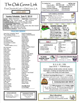 weekly update 1 pg 6-4-19 N-LETTER