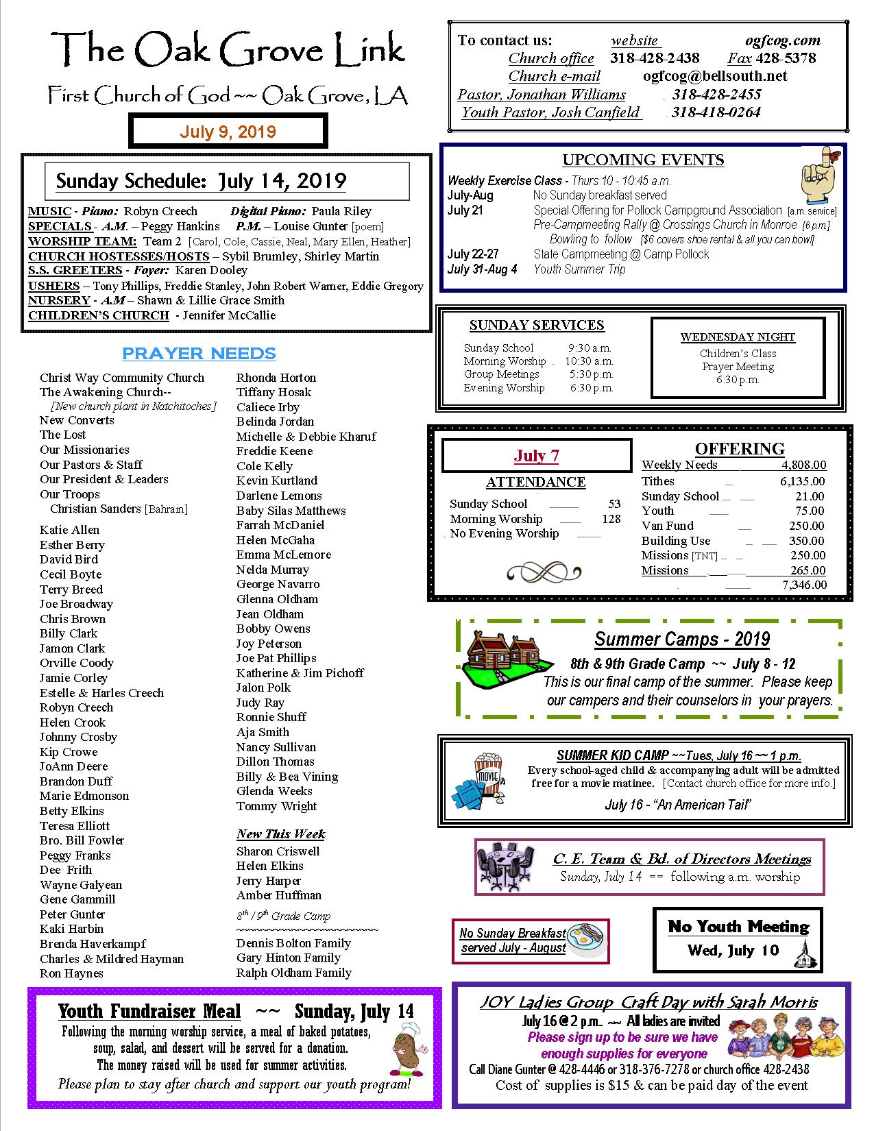 weekly update 1 pg 7-9-19 N-LETTER