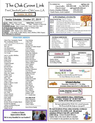 weekly update 1 pg 10-22-19 N-LETTER