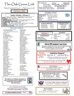 weekly update 1 pg 2-4-20 N-LETTER