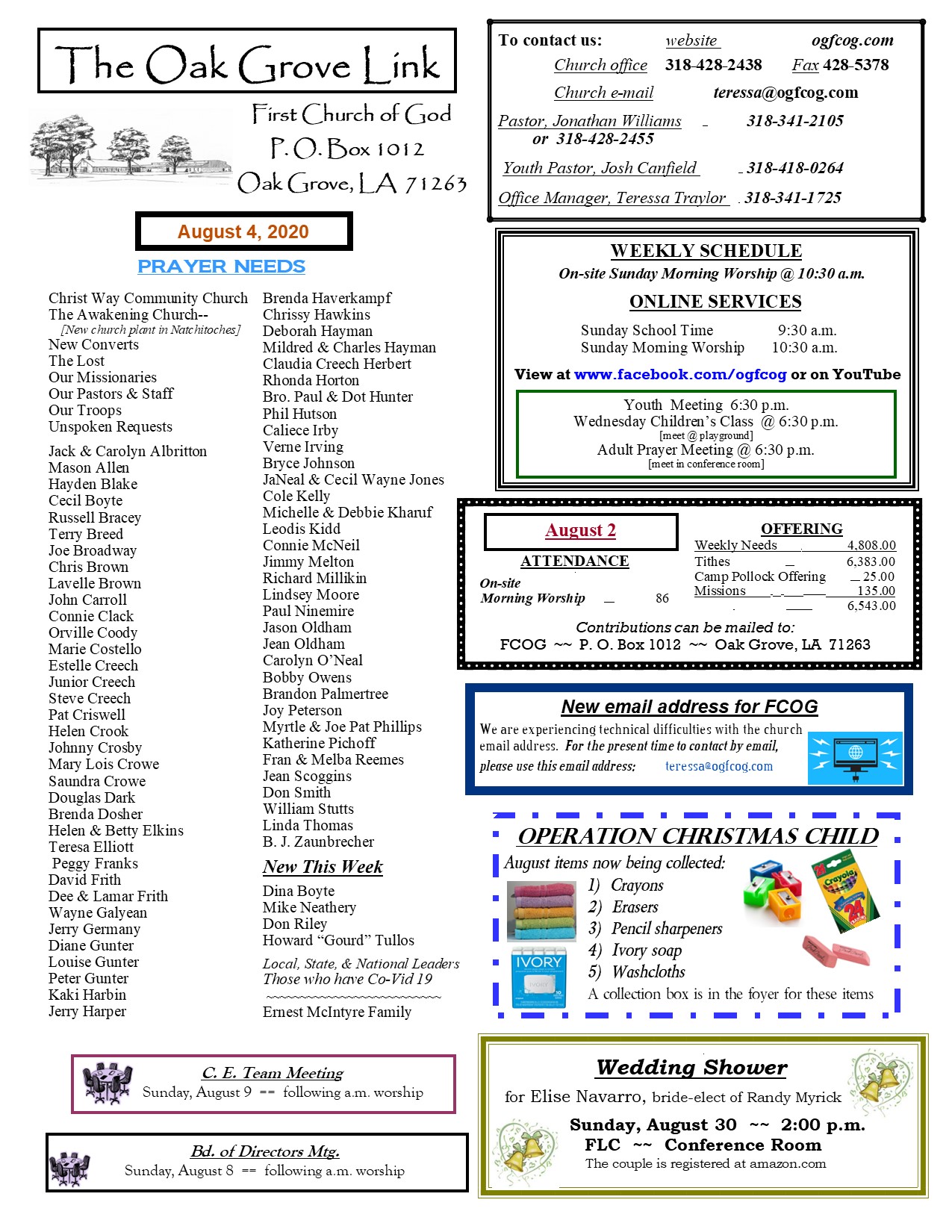 weekly update 1 pg 8-4-20 N-LETTER